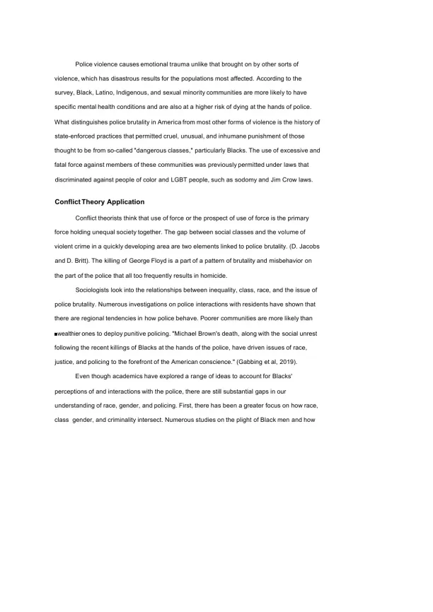 Understanding Police Brutality Sociological Perspe - Page 2 preview image