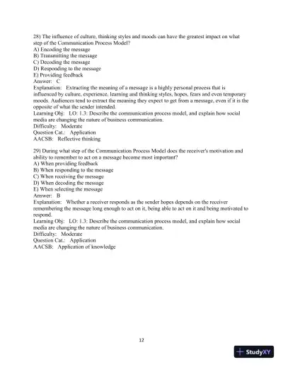 Solution Manual for Business Communication Essentials Fundamental Skills for the Mobile-Digital-Social Workplace, 8th Edition - Page 14 preview image