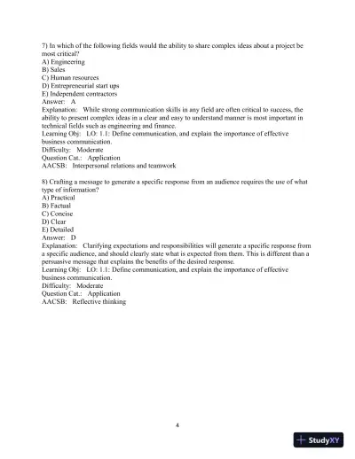 Solution Manual for Business Communication Essentials Fundamental Skills for the Mobile-Digital-Social Workplace, 8th Edition - Page 6 preview image