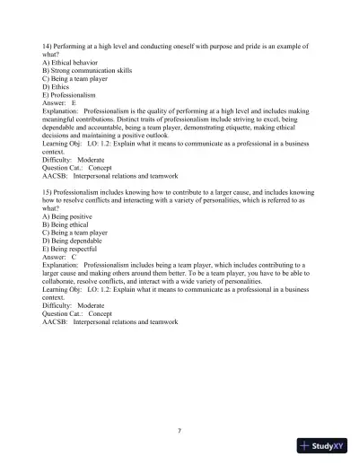 Solution Manual for Business Communication Essentials Fundamental Skills for the Mobile-Digital-Social Workplace, 8th Edition - Page 9 preview image