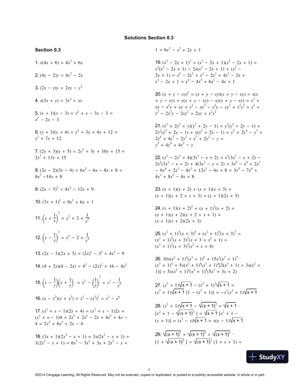 Finite Mathematics And Applied Calculus, 6th Edition Solution Manual - Page 10 preview image