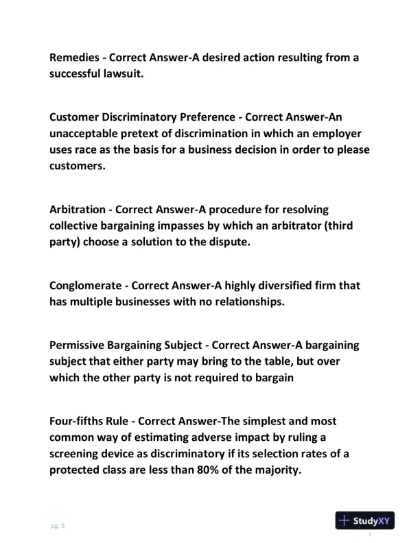 2024 WGUC233 Law Practice Exam With Answers (179 Solved Questions) - Page 6 preview image