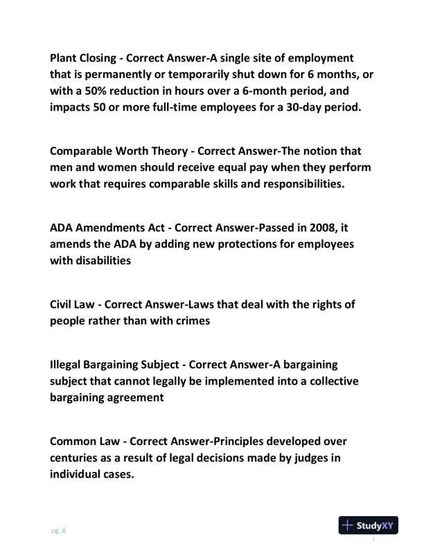 2024 WGUC233 Law Practice Exam With Answers (179 Solved Questions) - Page 9 preview image