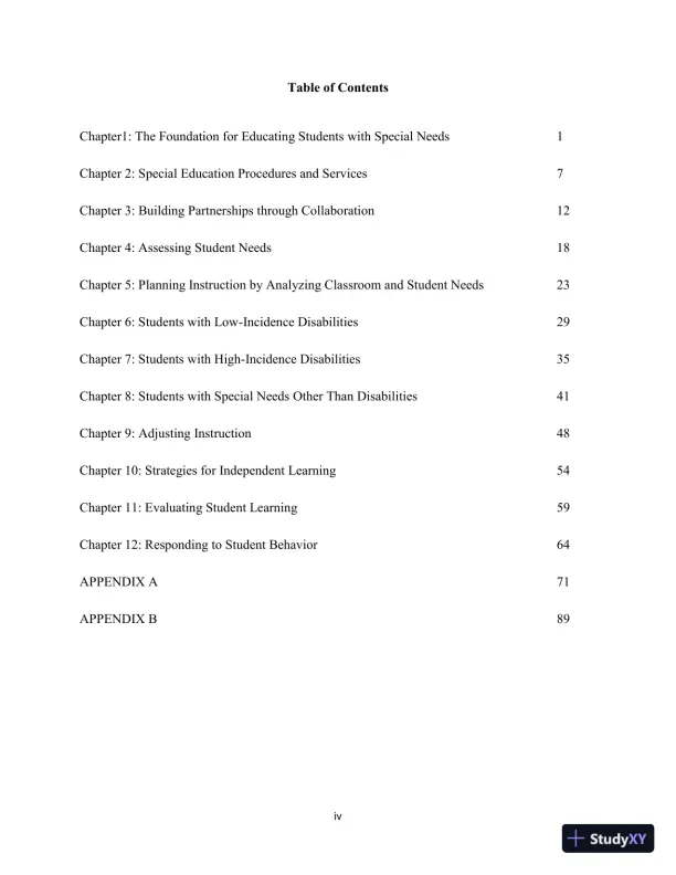 Lecture Notes for Including Students with Special Needs: A Practical Guide for Classroom Teachers, 8th Edition - Page 4 preview image