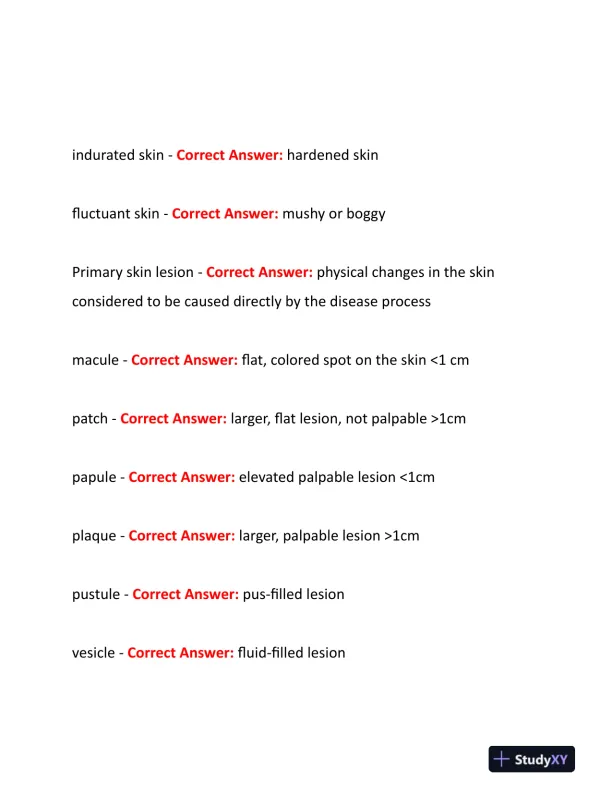 2023-2024 NURS507 Anatomy and Physiology Study Guide Review With Answers (219 Solved Questions) - Page 5 preview image