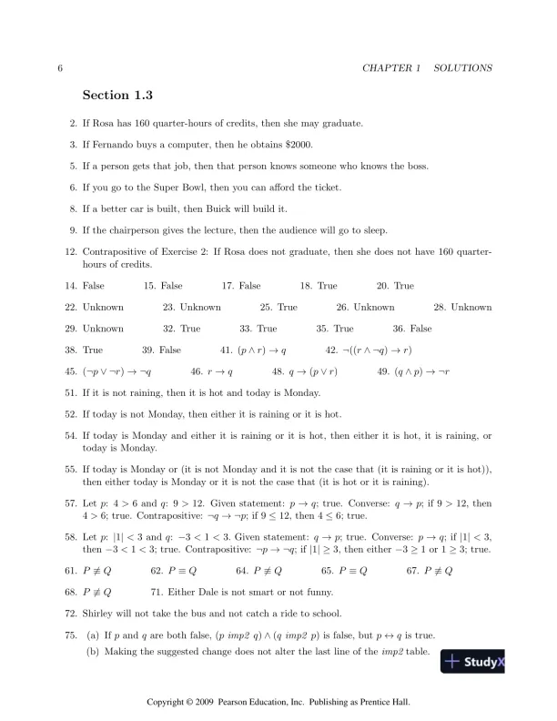 Solution Manual For Discrete Mathematics, 7th Edition - Page 7 preview image