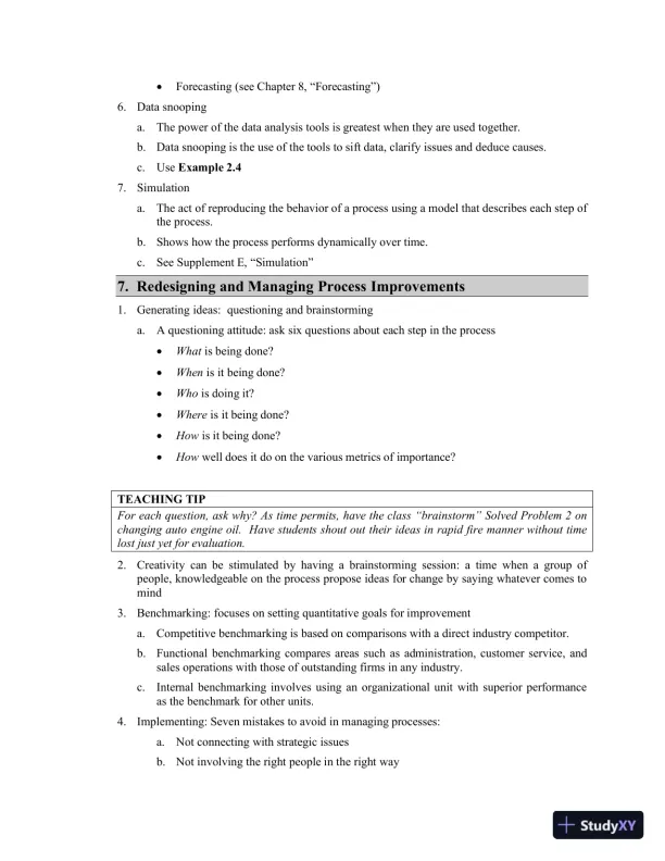 Class Notes For Operations Management: Processes and Supply Chains, 11th Edition - Page 23 preview image