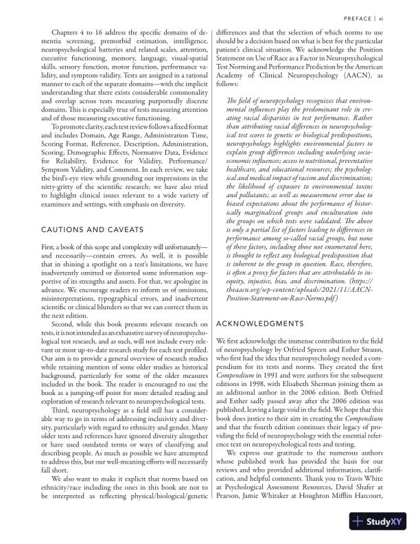 A Compendium of Neuropsychological Tests: Fundamentals of Neuropsychological Assessment and Test Reviews for Clinical Practice (2022) - Page 13 preview image