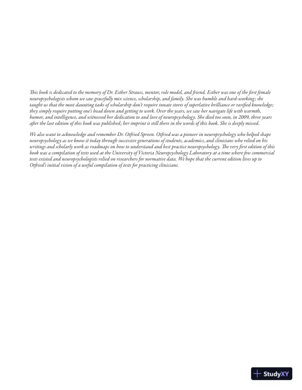 A Compendium of Neuropsychological Tests: Fundamentals of Neuropsychological Assessment and Test Reviews for Clinical Practice (2022) - Page 7 preview image