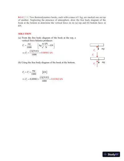 Solution Manual For Thermodynamics: An Interactive Approach, 1st Edition - Page 1 preview image