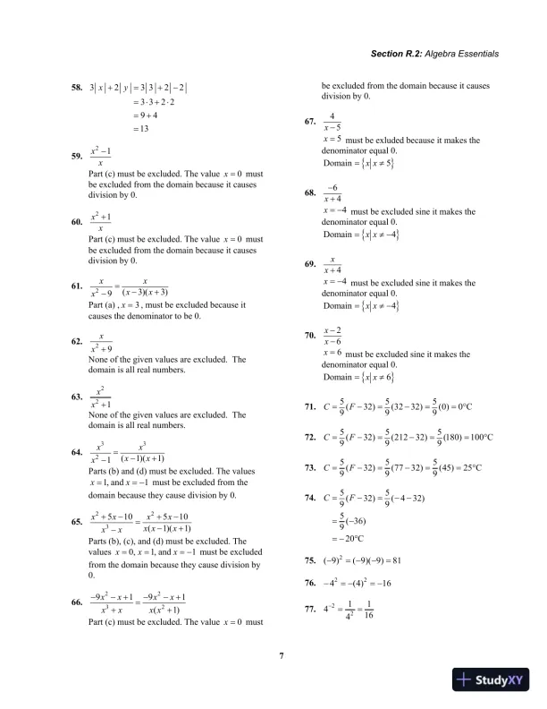 Solution Manual for Algebra and Trigonometry Enhanced with Graphing Utilities, 8th Edition - Page 13 preview image