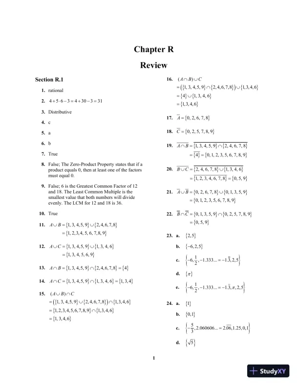 Solution Manual for Algebra and Trigonometry Enhanced with Graphing Utilities, 8th Edition - Page 7 preview image