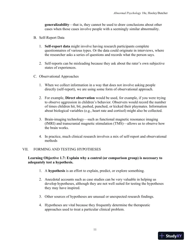 Lecture Notes For Abnormal Psychology, 18th Edition - Page 13 preview image