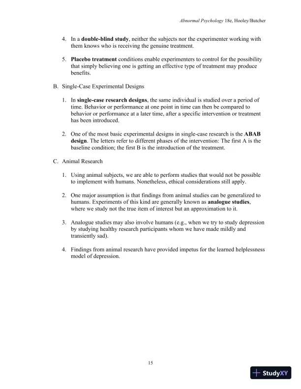 Lecture Notes For Abnormal Psychology, 18th Edition - Page 17 preview image