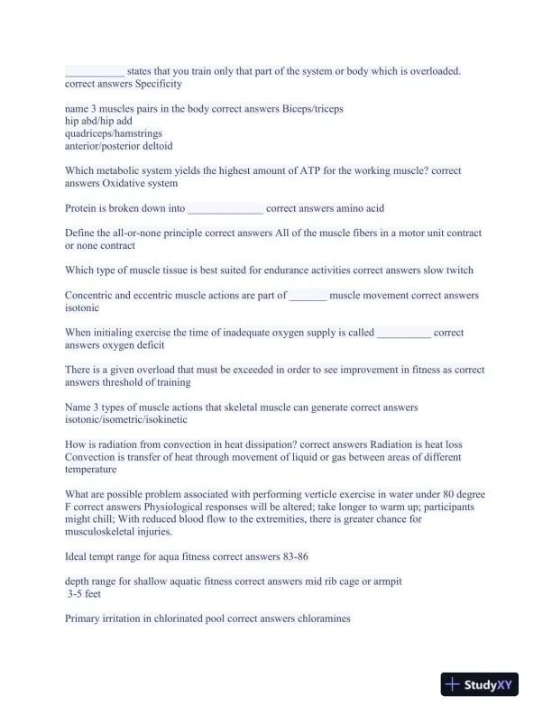 AEA Cardiovascular Certification Exam With Answers (430 Solved Questions) - Page 4 preview image