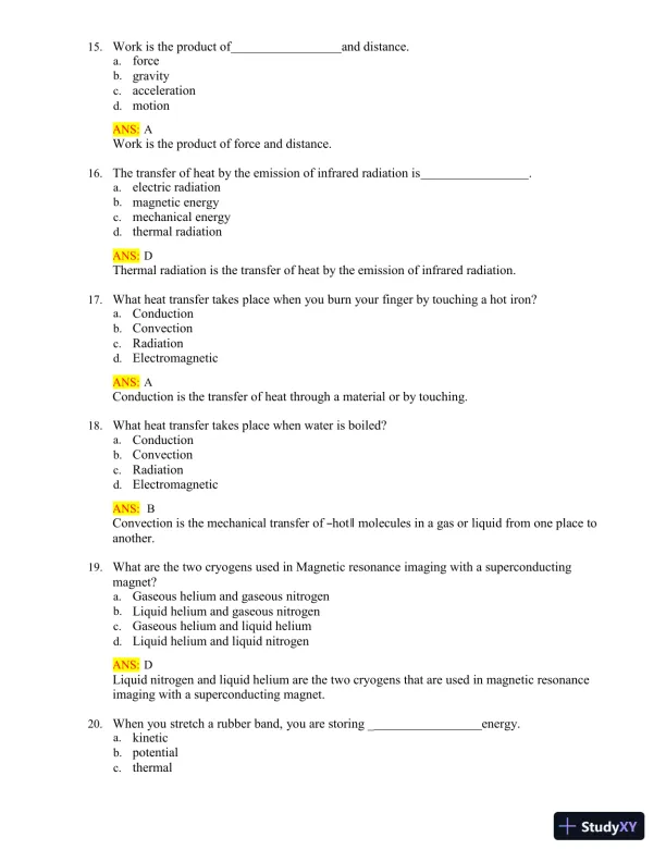 Test Bank for Radiologic Science for Technologists: Physics, Biology, and Protection, 12th Edition (Chapters 1-40) - Page 9 preview image