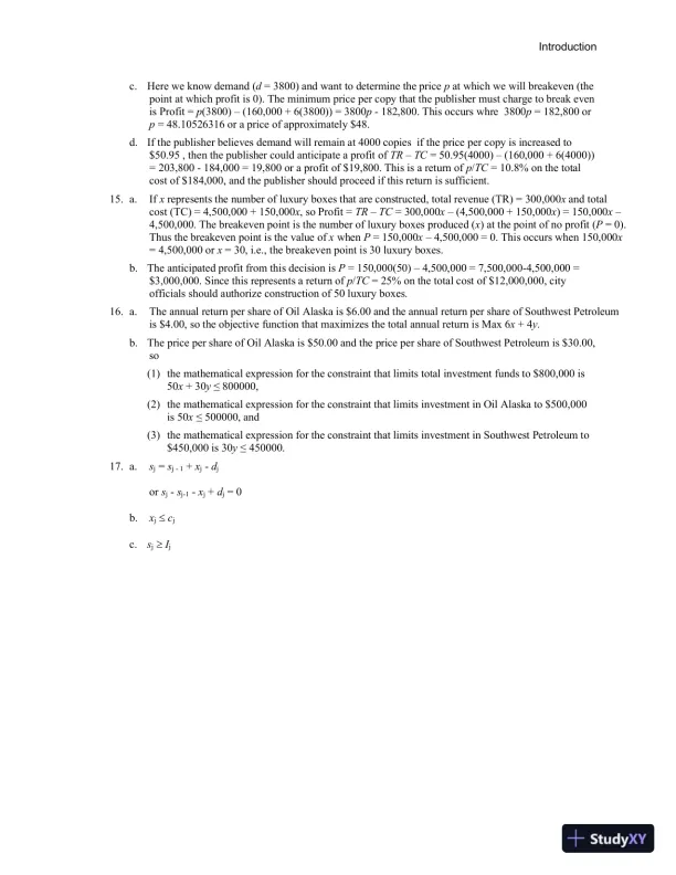 Solution Manual For Quantitative Methods For Business, 13th Edition - Page 9 preview image