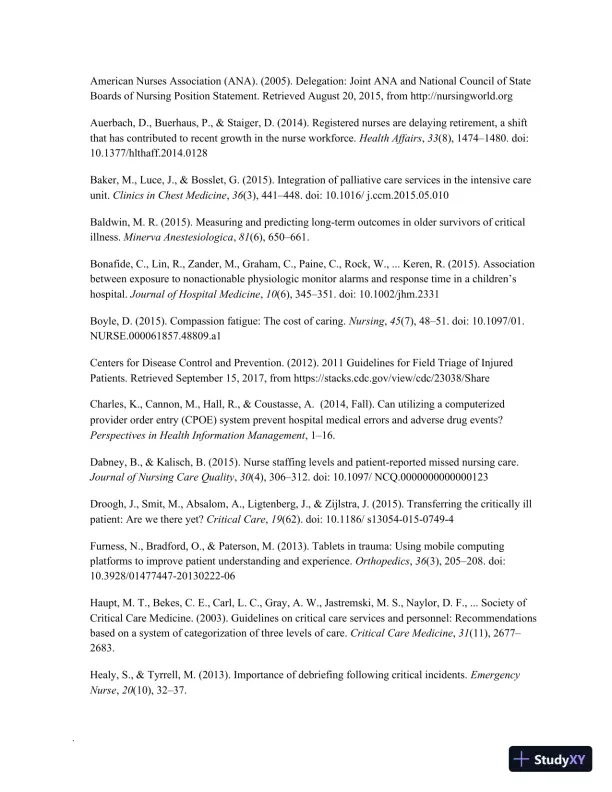 Class Notes for High-Acuity Nursing, 7th Edition - Page 12 preview image