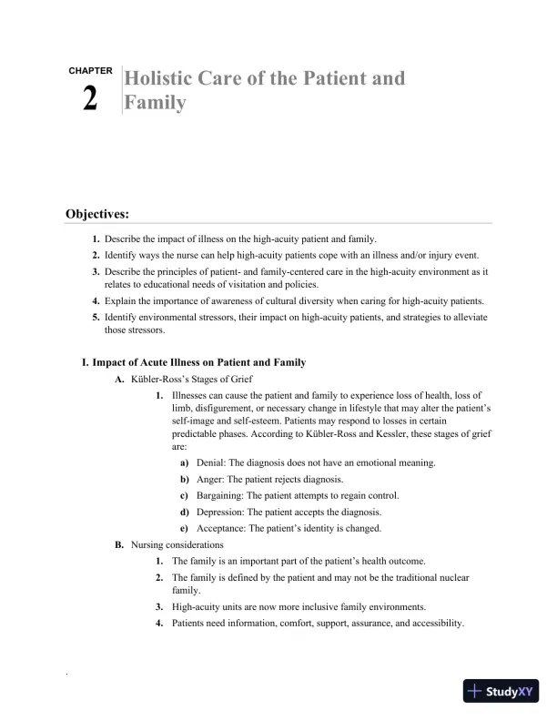 Class Notes for High-Acuity Nursing, 7th Edition - Page 16 preview image