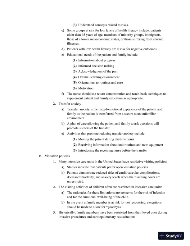 Class Notes for High-Acuity Nursing, 7th Edition - Page 18 preview image