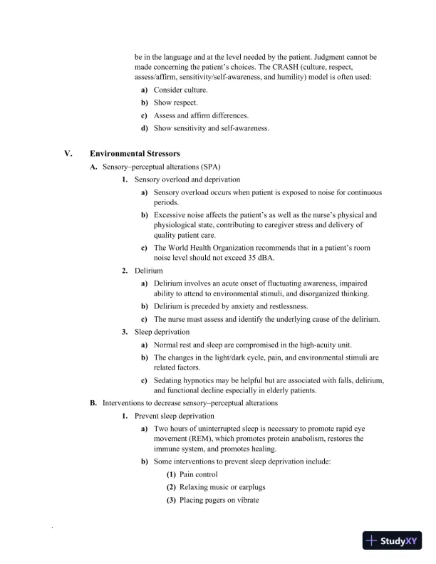 Class Notes for High-Acuity Nursing, 7th Edition - Page 20 preview image