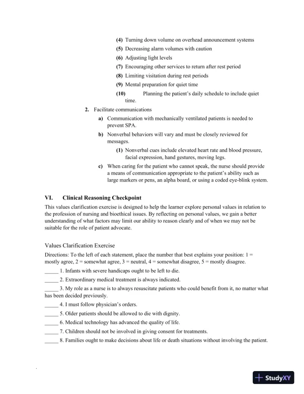 Class Notes for High-Acuity Nursing, 7th Edition - Page 21 preview image