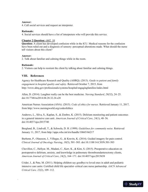 Class Notes for High-Acuity Nursing, 7th Edition - Page 26 preview image