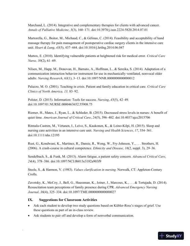 Class Notes for High-Acuity Nursing, 7th Edition - Page 28 preview image