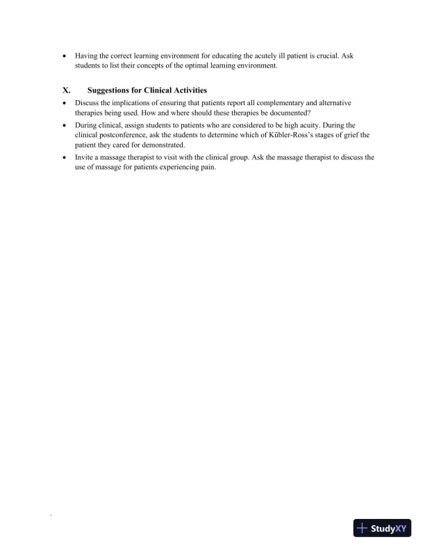 Class Notes for High-Acuity Nursing, 7th Edition - Page 29 preview image