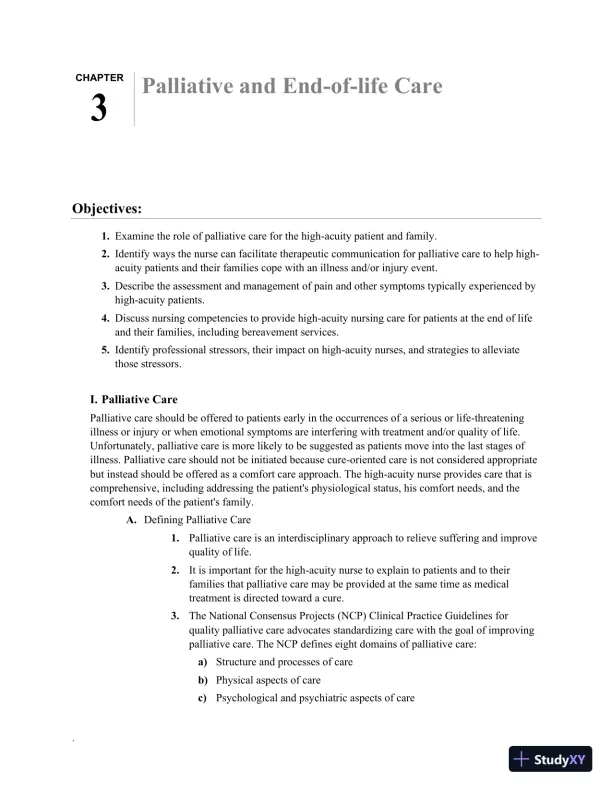 Class Notes for High-Acuity Nursing, 7th Edition - Page 30 preview image