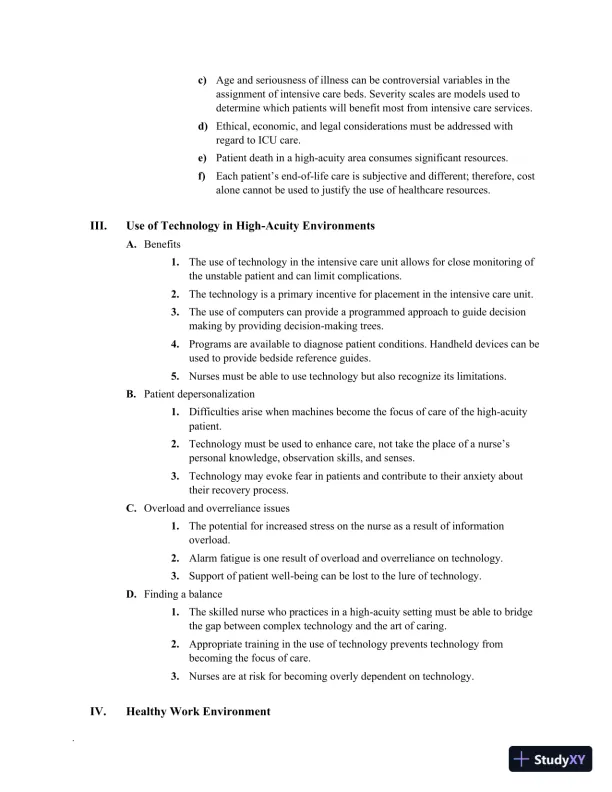 Class Notes for High-Acuity Nursing, 7th Edition - Page 6 preview image