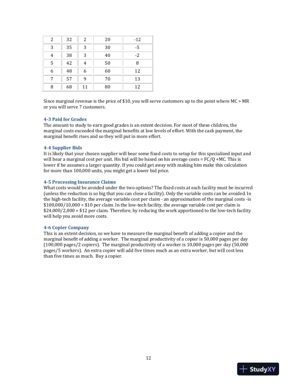 Managerial Economics, 3rd Edition Solution Manual - Page 15 preview image