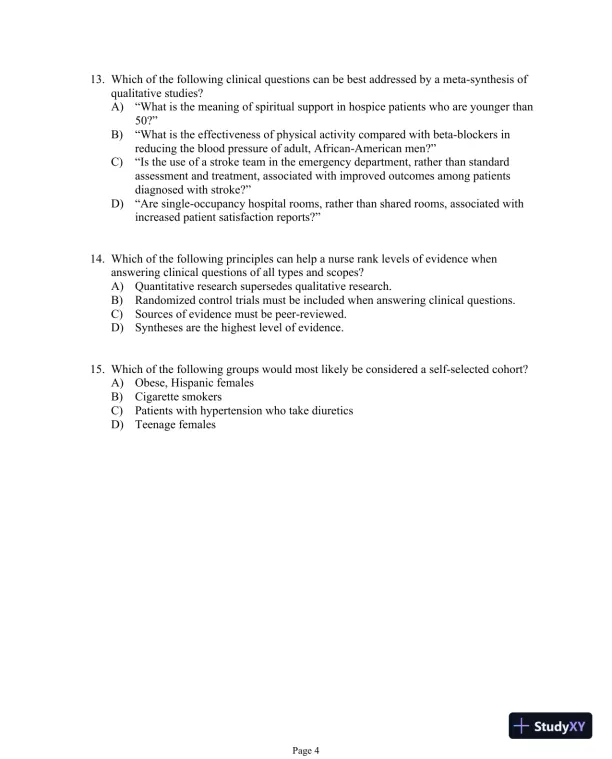 Test Bank For Evidence-Based Practice in Nursing and Healthcare, 4th Edition - Page 20 preview image
