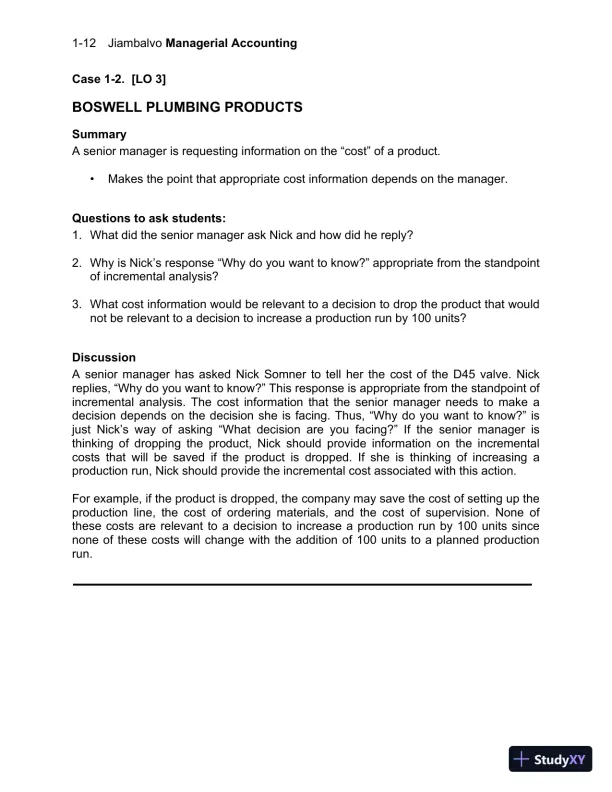 Solution Manual For Managerial Accounting, 7th Edition - Page 13 preview image