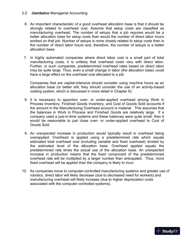 Solution Manual For Managerial Accounting, 7th Edition - Page 15 preview image