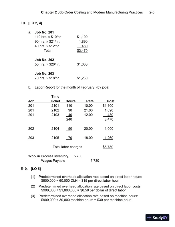 Solution Manual For Managerial Accounting, 7th Edition - Page 18 preview image