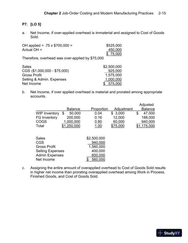 Solution Manual For Managerial Accounting, 7th Edition - Page 28 preview image