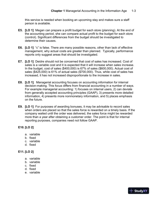Solution Manual For Managerial Accounting, 7th Edition - Page 4 preview image