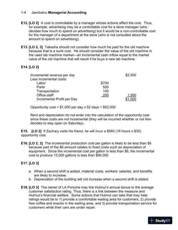 Solution Manual For Managerial Accounting, 7th Edition - Page 5 preview image