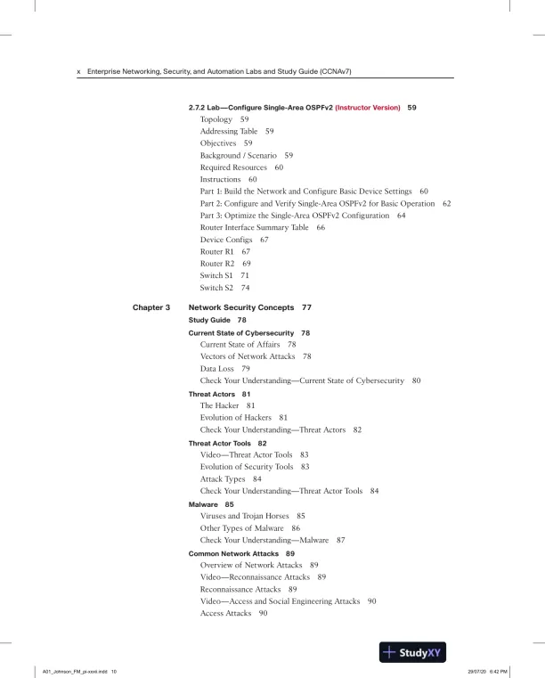 Solution Manual for Enterprise Networking, Security, and Automation Labs and Study Guide (CCNAv7) - Page 7 preview image