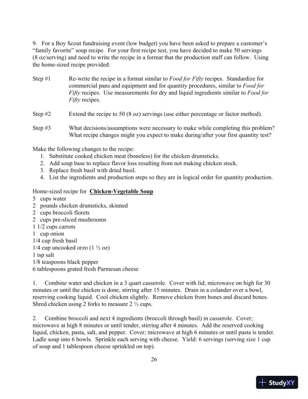 Food for Fifty, 14th Edition Test Bank - Page 30 preview image
