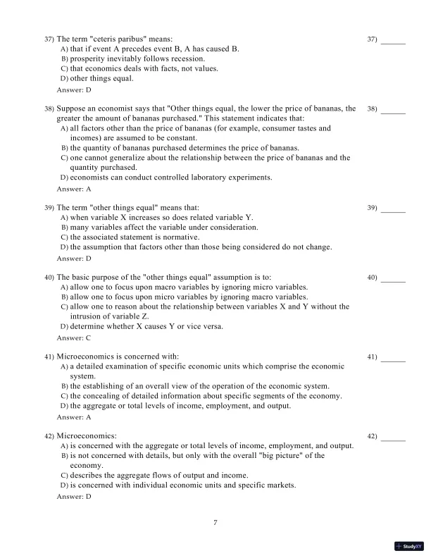 Test Bank for Microeconomics, 21st Edition - Page 28 preview image