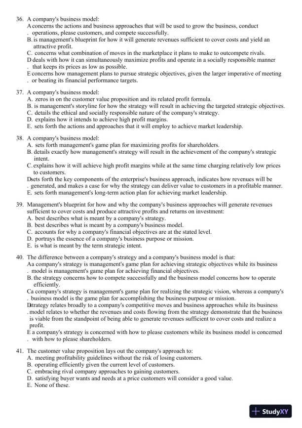 Crafting and Executing Strategy: Concepts and Readings, 19th Edition Test Bank - Page 8 preview image