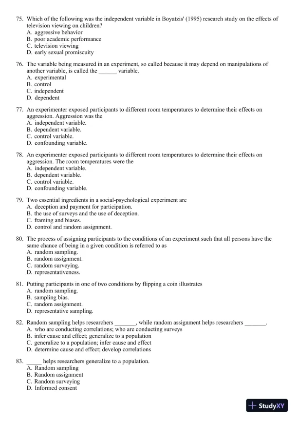 Test Bank For Social Psychology, 11th Edition - Page 11 preview image