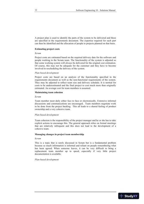 Solution Manual For Software Engineering, 10th Edition - Page 12 preview image