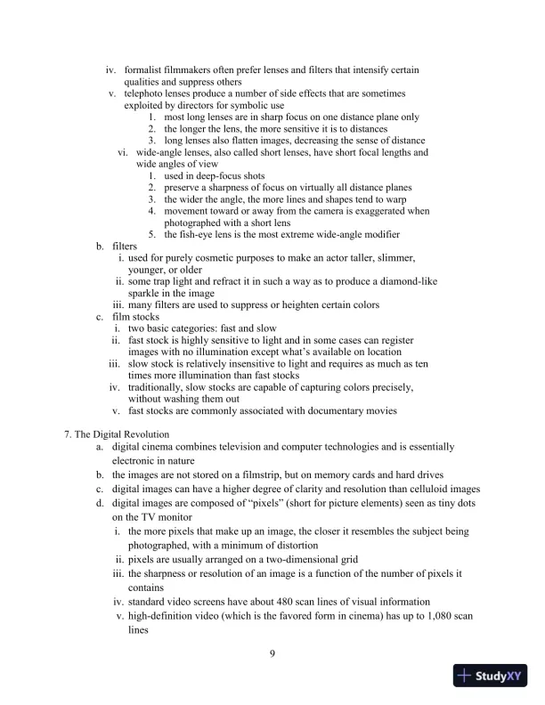 Class Notes for Understanding Movies, 14th Edition - Page 14 preview image