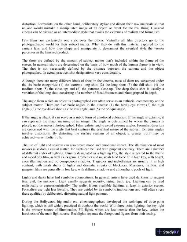 Class Notes for Understanding Movies, 14th Edition - Page 16 preview image
