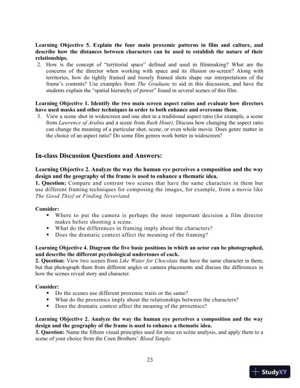 Class Notes for Understanding Movies, 14th Edition - Page 28 preview image