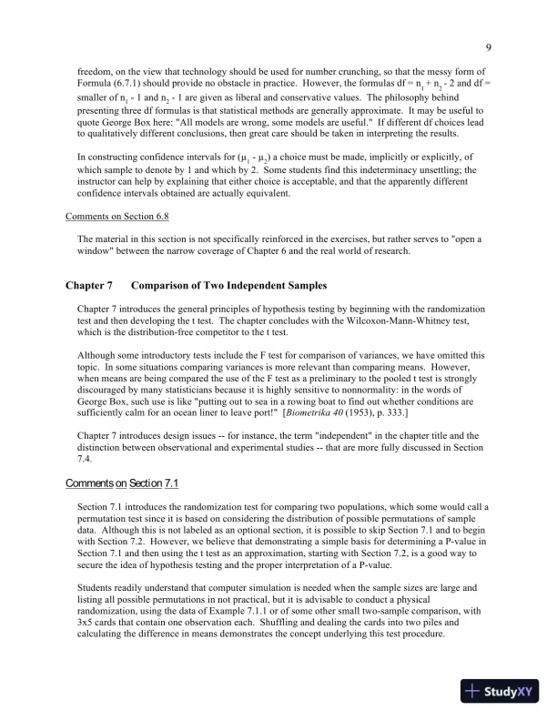 Solution Manual for Statistics for the Life Sciences, 5th Edition - Page 12 preview image