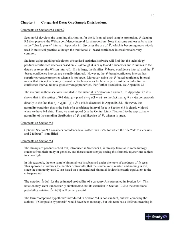 Solution Manual for Statistics for the Life Sciences, 5th Edition - Page 16 preview image